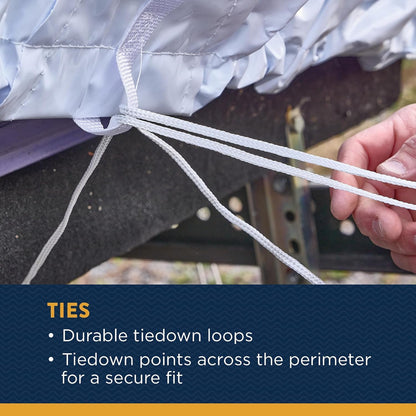 Shrink wrap over tower Pickle fork or wide bow 21'-23'