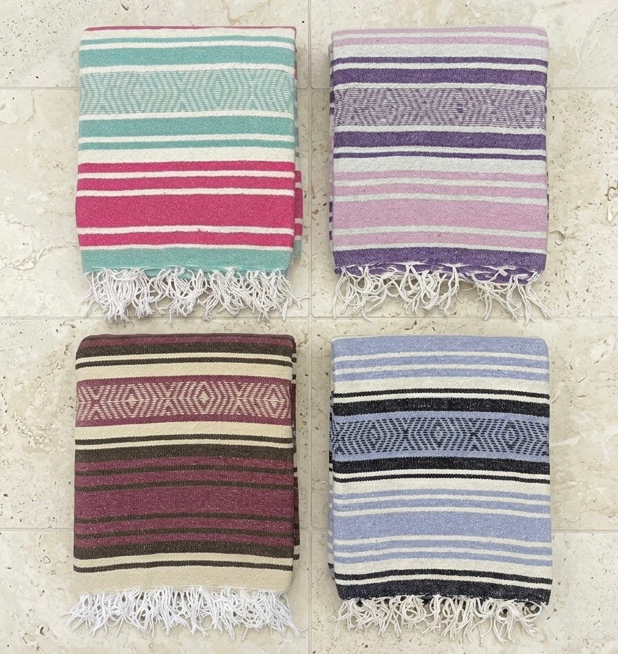 Saltillo Falsa Blanket - Cotton & Recycled Fiber