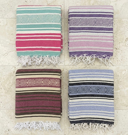 Saltillo Falsa Blanket - Cotton & Recycled Fiber