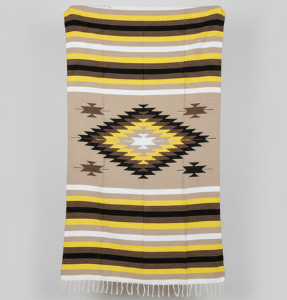 Classic Brown & Gold XL Diamond Blanket