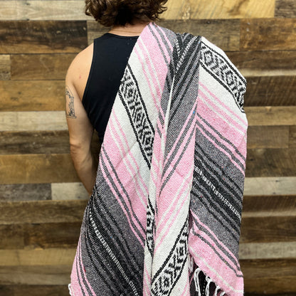 Light Pink Mexican Falsa Blanket | Bulk Savings
