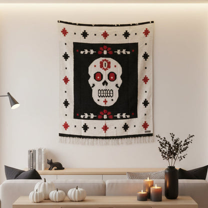 Day of The Dead Mexican Blanket | Dia de los Muertos