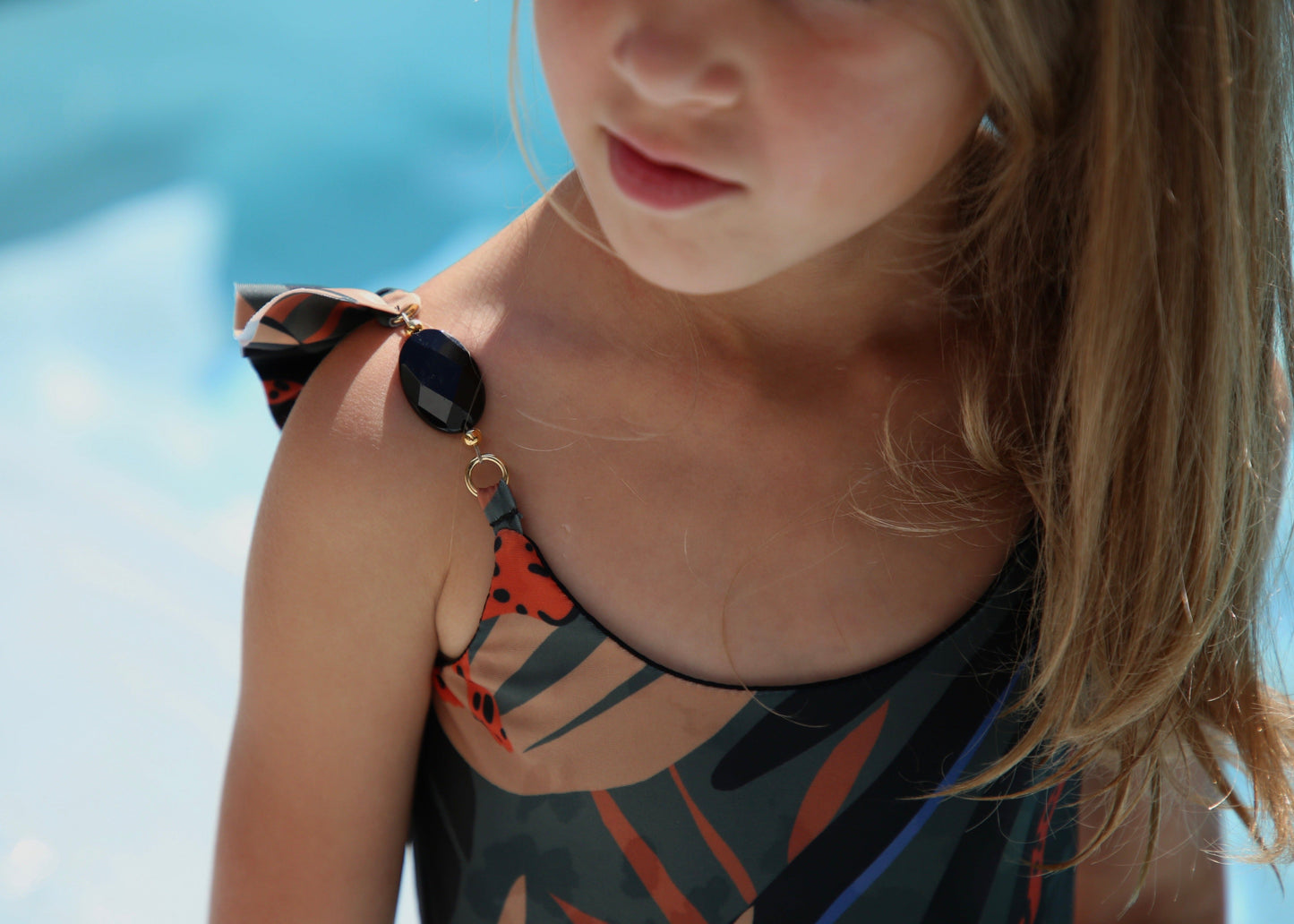 Luna Children's One-Piece Swimsuit - Rainforest Oasis