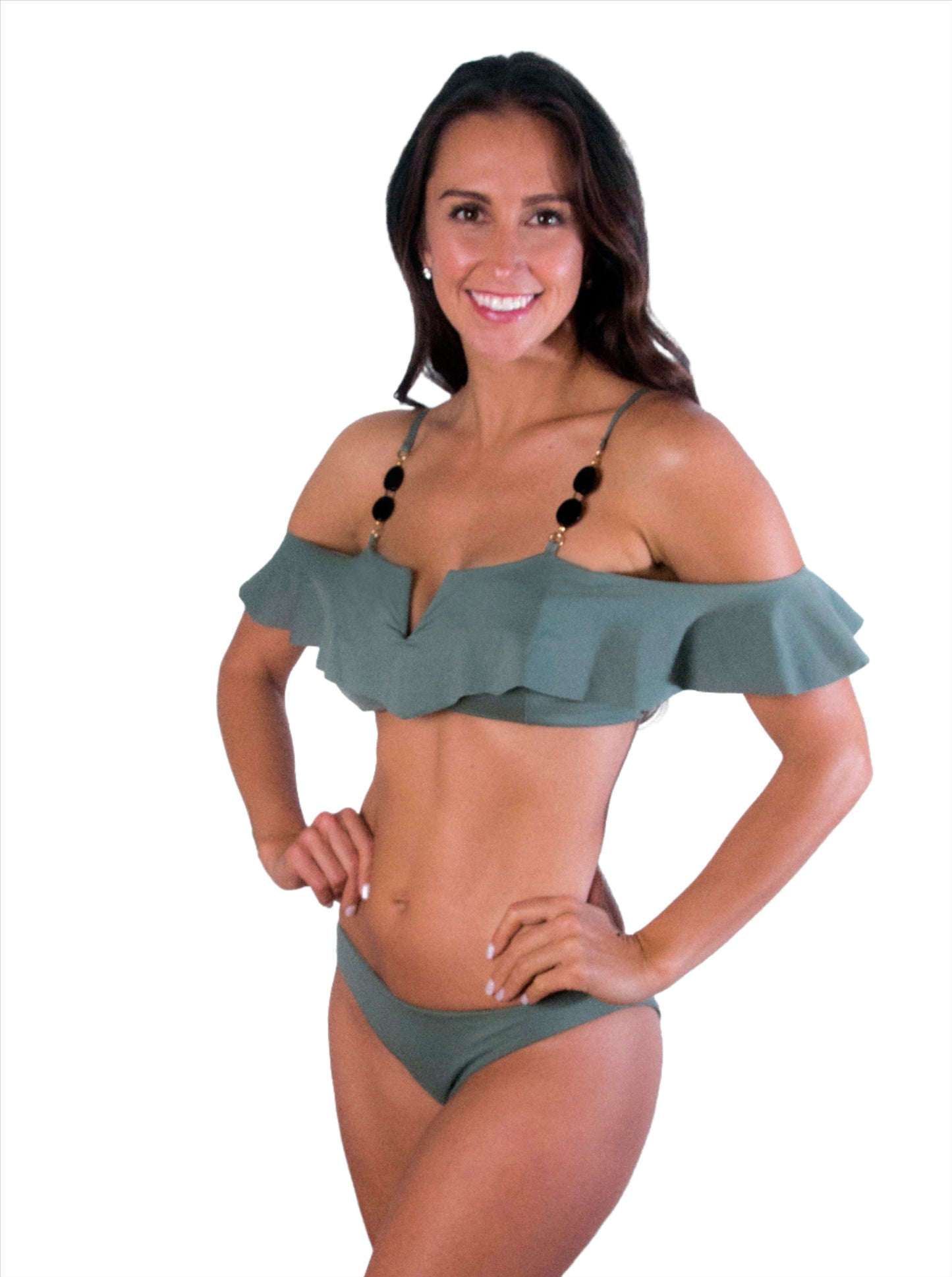 Signature Castaway Bikini Top - Army Green