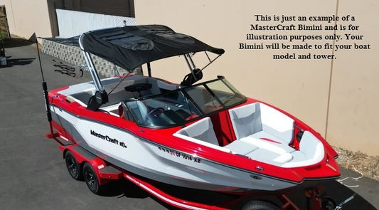 MasterCraft Bimini Canvas ZFT4 X2 canvas and boot