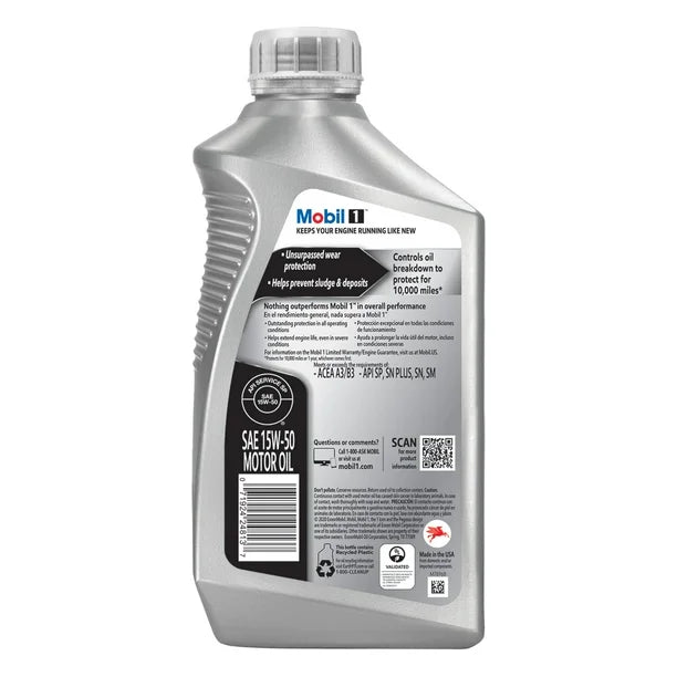 15W-50 oil Ilmor full synthetic 1qt