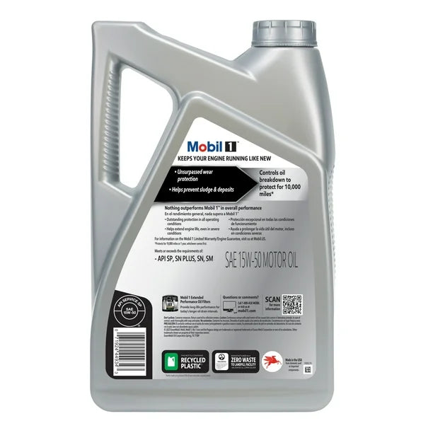 15W-50 oil Ilmor full synthetic 5qts