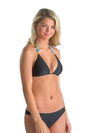Bermuda Triangle Bikini Top - Black