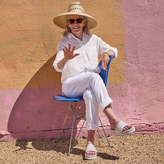 East Beach Slide Platform - Faded Denim