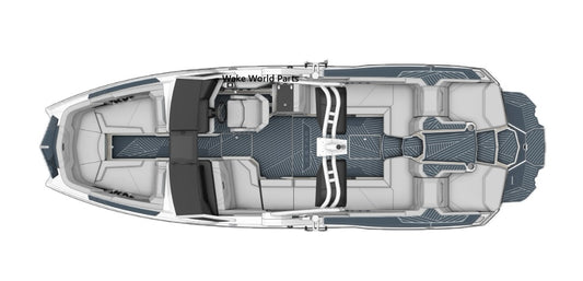 MasterCraft X-STAR SEADEK 23 PAD - COCKPIT FLOORING DARK GREY OVER STORM 2025
