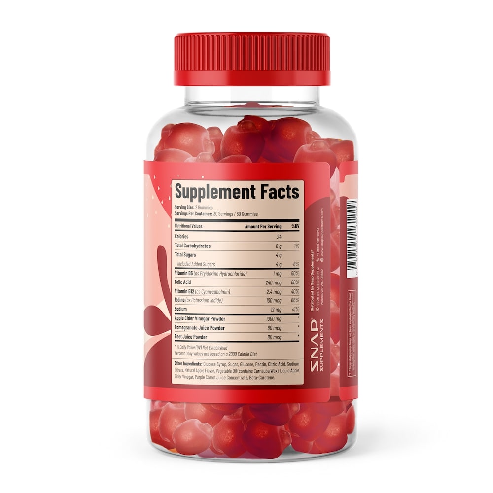 Apple Cider Vinegar Gummies - 6 Month Supply