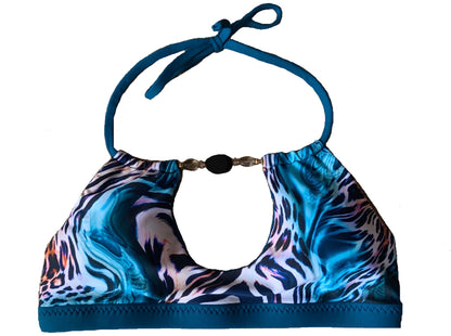 Maldives Bikini Top - Barbados Blues