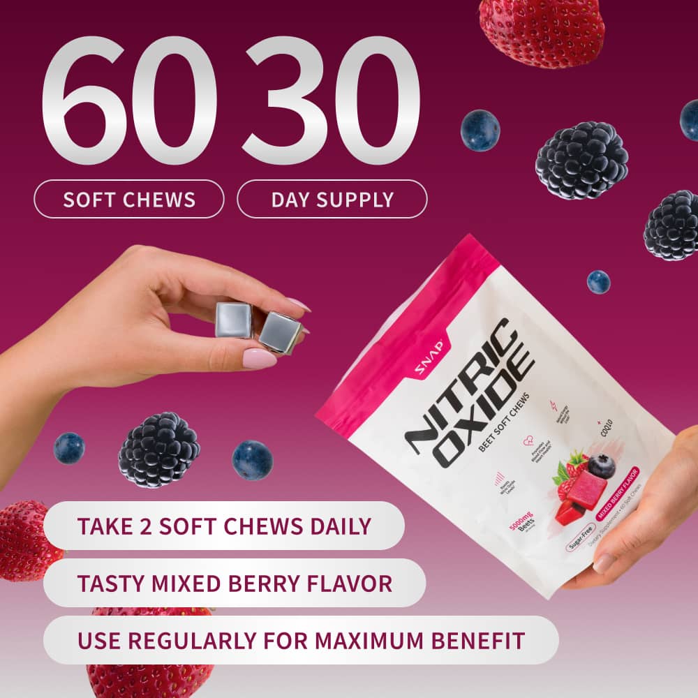 Nitric Oxide Beet Soft Chews - Buy 3, Get 2 Free!