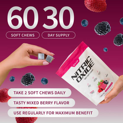 Nitric Oxide Beet Soft Chews - Buy 3, Get 2 Free!