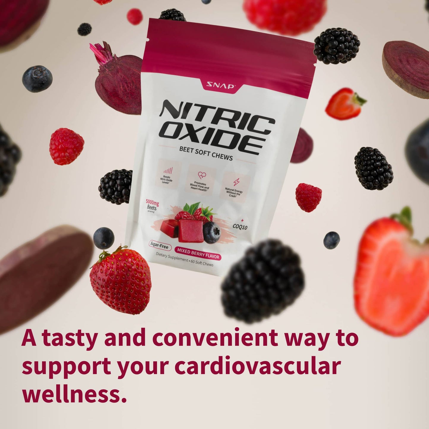 Nitric Oxide Beet Soft Chews - Buy 2, Get 1 Free!