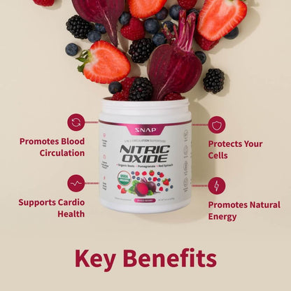 Nitric Oxide Organic Beets - Original Berry Flavor - 3 Month Supply