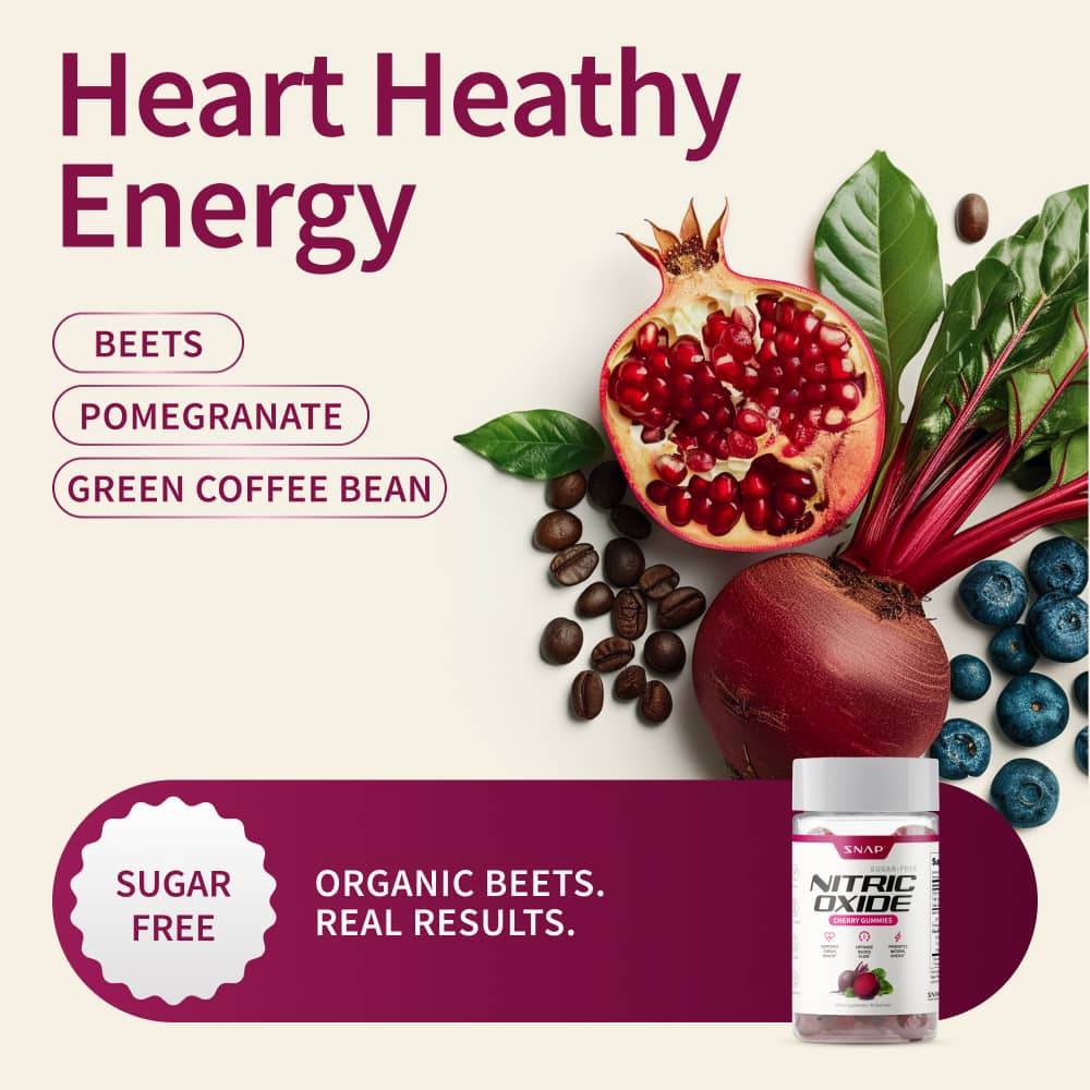 Nitric Oxide Gummies - Cherry Flavor - Buy 2 Get 1 FREE!