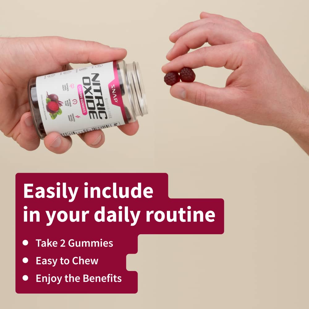 Nitric Oxide Gummies - Cherry Flavor - Buy 3 Get 2 FREE!