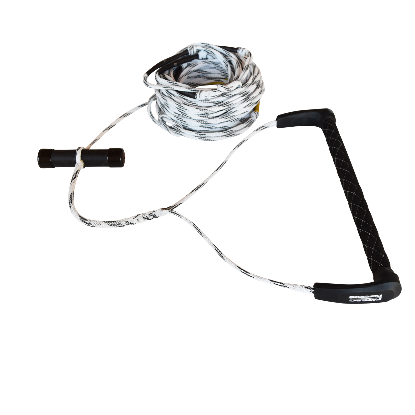WAKE ROPE & T-BAR HANDLE COMBO BLACK & WHITE (M1036-C)