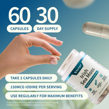 Irish Sea Moss with Iodine Energy Support - Buy 3, Get 2 FREE!