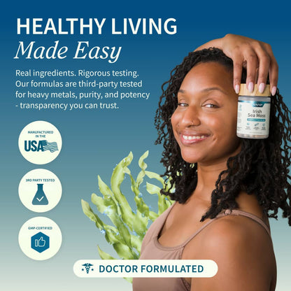 Irish Sea Moss w/ Iodine Energy Support - Buy 2, Get 1 FREE!