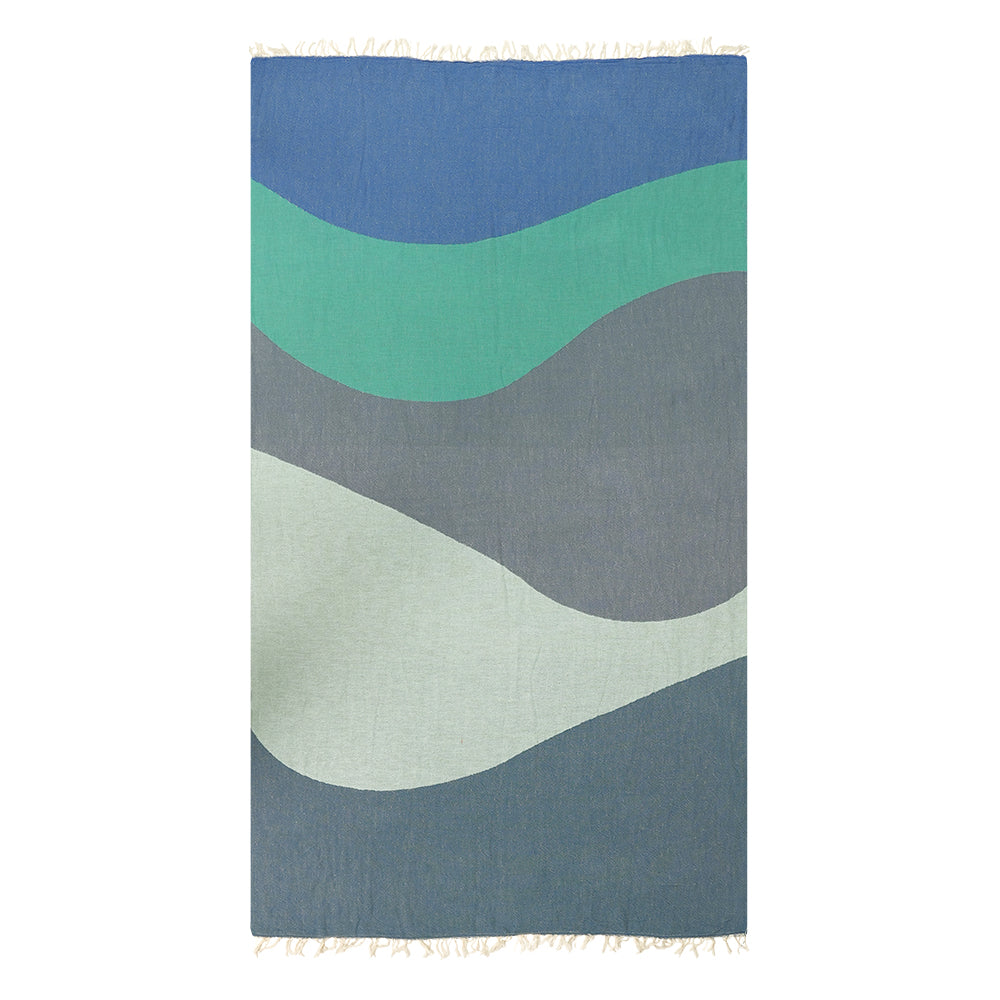 Waves - Turkish Beach Towel