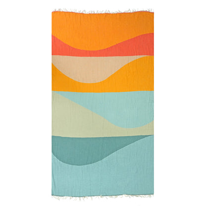 Waves - Turkish Beach Towel